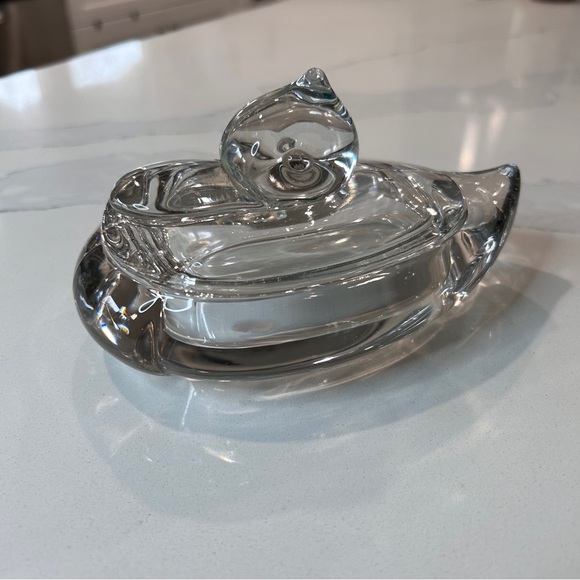 MCM Glass Duck Trinket Box - Picture 9 of 14